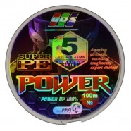 Шнур плетений для риболовлі, EOS Power Super PE, 100м, перетин 0,45мм